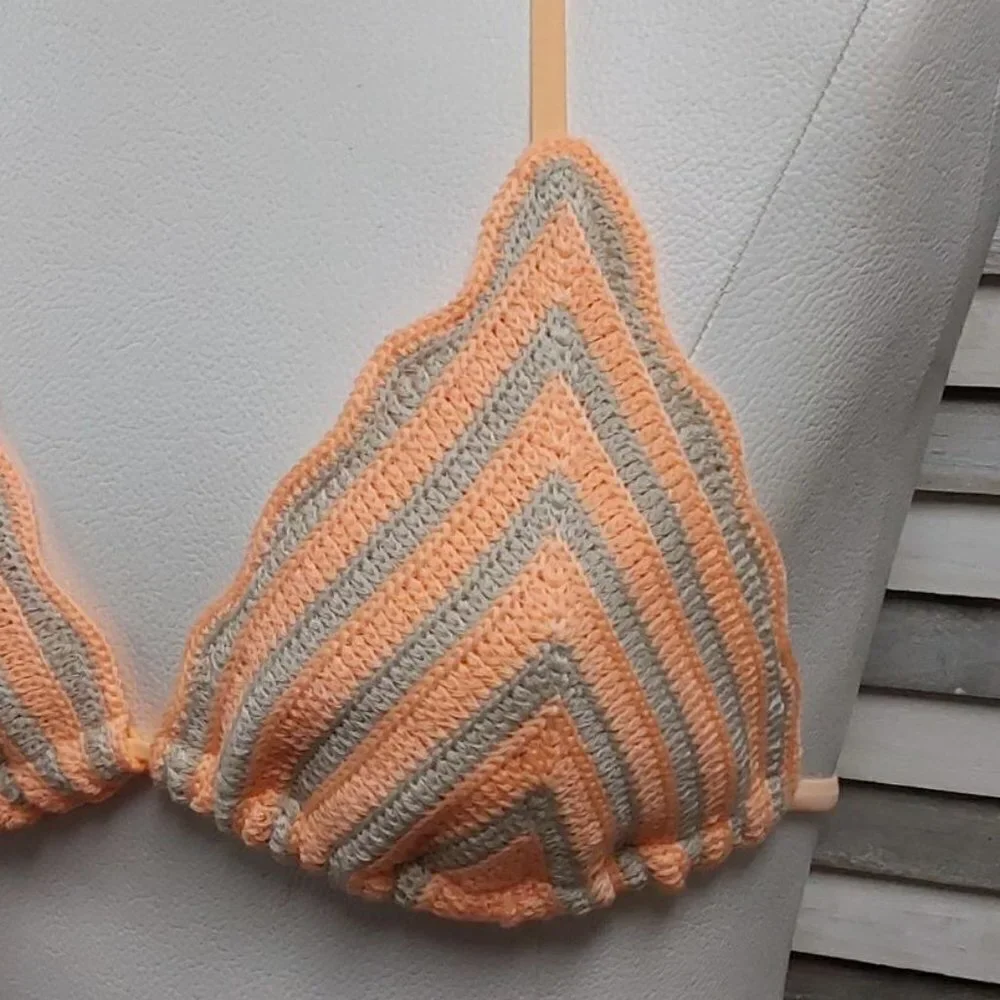 Women's Crochet Triangle Bikini Top | Wild Fable | Small (4/6)